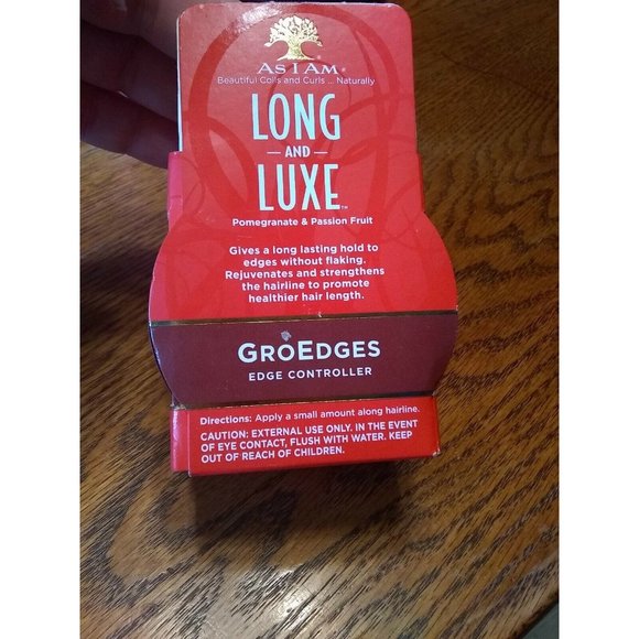 As I Am Long & Luxe Pom/Passion Frt GroEdges 4oz, growash 16oz, conditioner 12oz - Picture 10 of 11